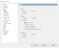 ID3 options dialog page